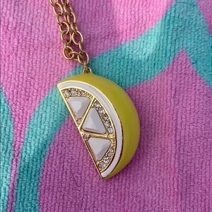 Kate Spade lemon slice necklace.